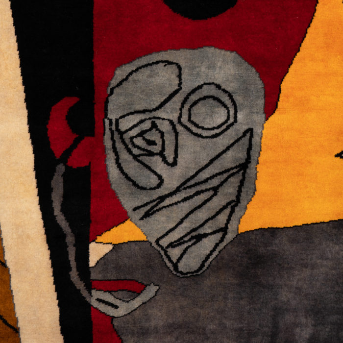 After Le Corbusier, Rug, or tapestry « Taureau XIII ». Contemporary work - detail