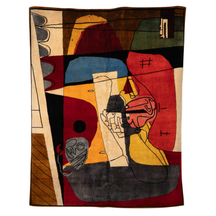Tapis ou tapisserie d'après Le Corbusier - face