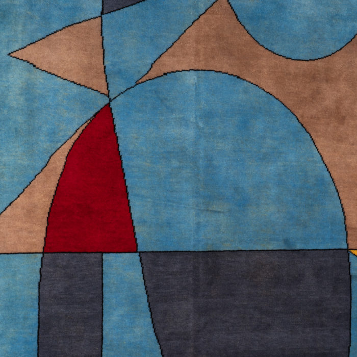 Rug, or tapestry, inspired by Delaunay. Contemporary work - autre detail