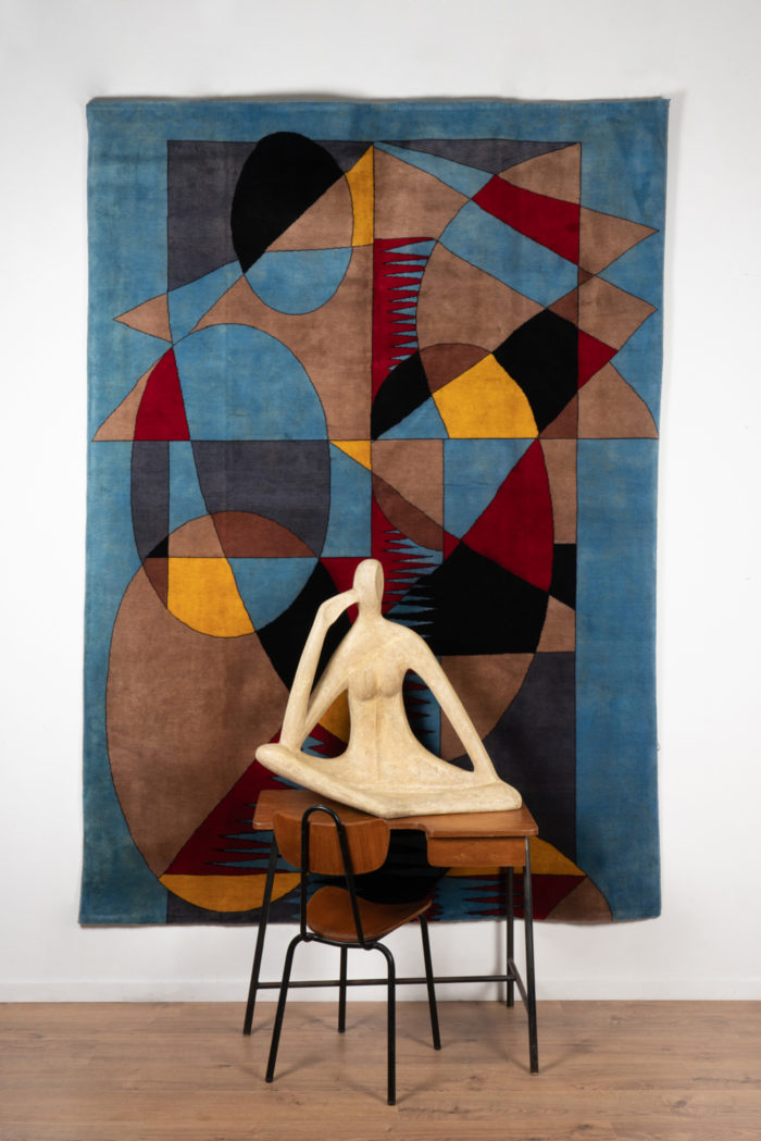 Rug, or tapestry, inspired by Delaunay. Contemporary work - staging