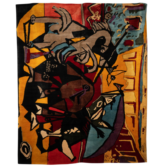 Rug, or tapestry, inspired by Picabia. Contemporary work