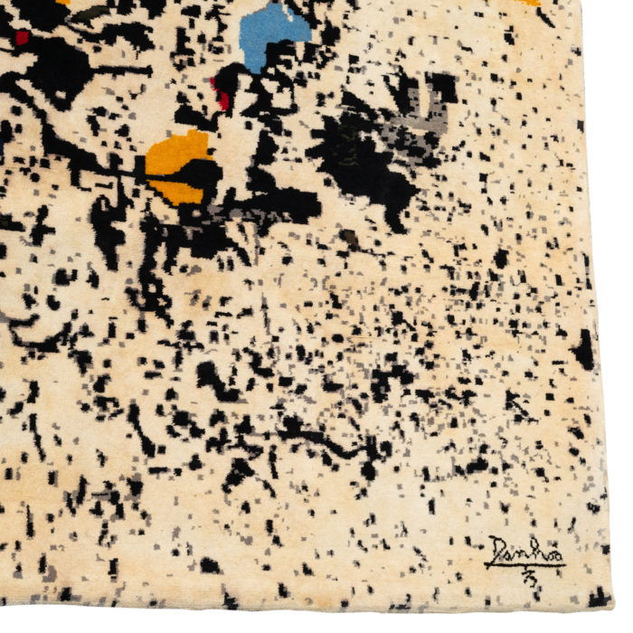 Dan Hôo, Rug, or tapestry, in wool. Contemporary work - signed