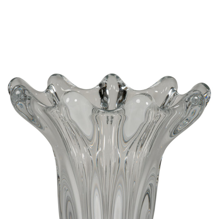 Crystal Vase, 1920s - top of the collar