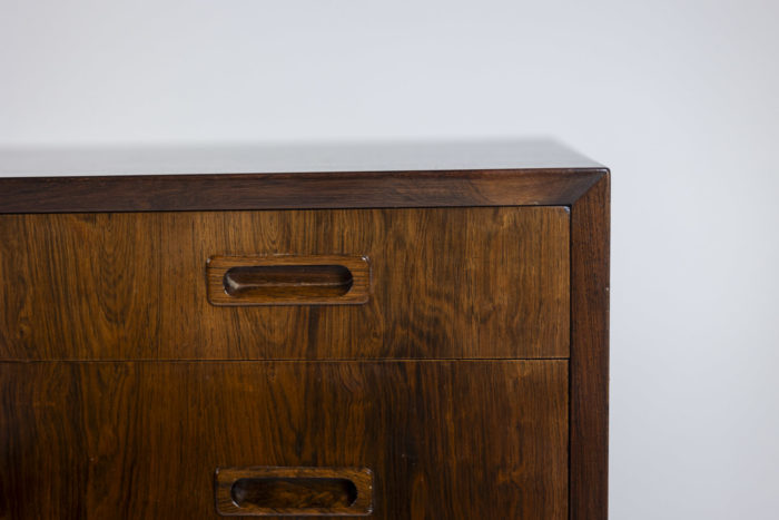 Chest of drawers in rosewood, 1970' - drawer of the top