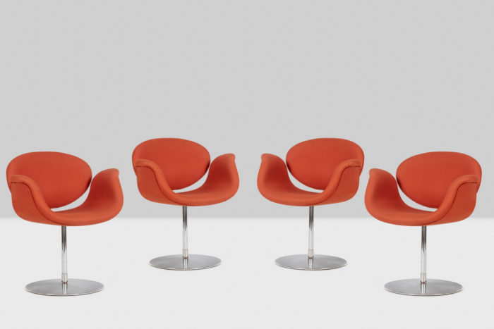 Série de quatre fauteuils Tulipe de Pierre Paulin pour Artifort - l'ensemble
