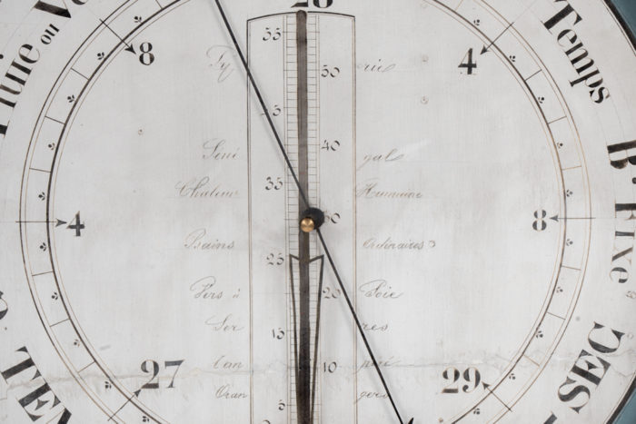 Louis XVI barometer in gilded wood, late 18th century