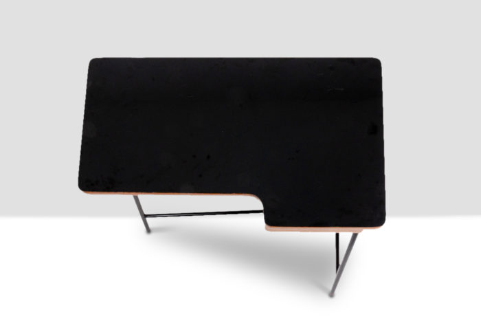 Jacques Hitier for MBO, Desk in oak and black metal, year 1951