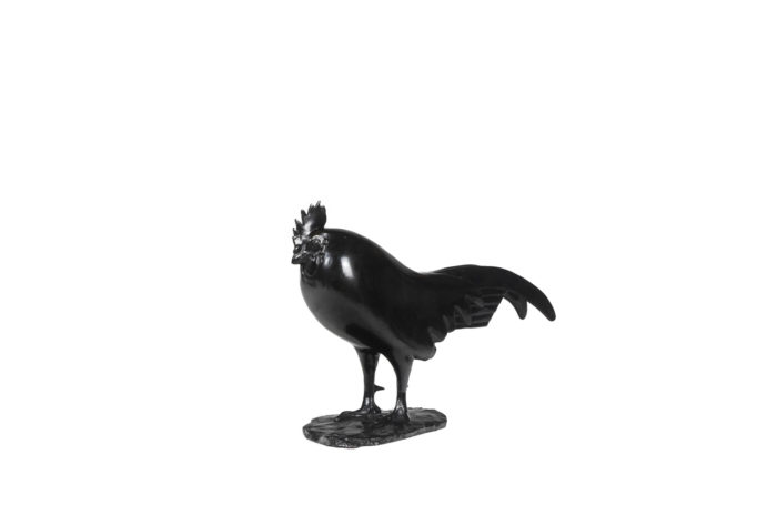 Le Coq Dormant, Bronze à patine brune à la cire perdue d'après François Pompon édité par l'atelier Valsuani, Reproduction 2006, Exemplaire 9:25 - 3:4