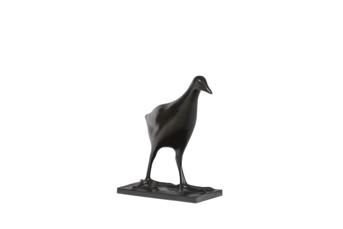 François Pompon. "Poule d'eau", bronze, 2006 print.