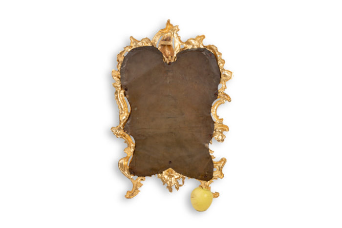 Louis XV style mirror in gilded bronze. Circa 1880