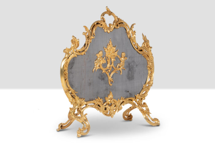 Louis XV style gilt bronze fire screen. Circa 1880 - 3:4