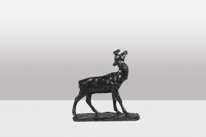 François Pompon. “Cerf Bramant”, bronze, 2006 print.