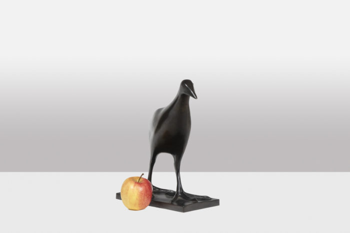 François Pompon. "Poule d'eau", bronze, 2006 print.