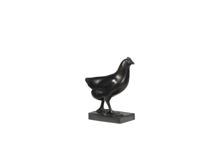 François Pompon. "Poule", bronze, 2006 print.