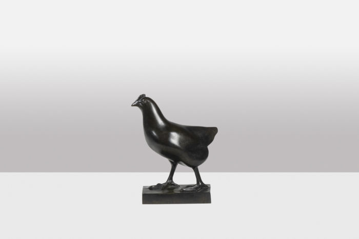 François Pompon. "Poule", bronze, 2006 print.