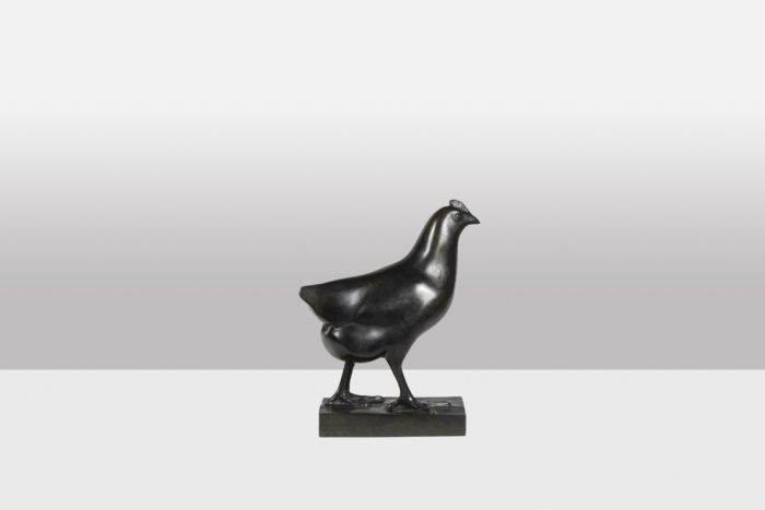 François Pompon. "Poule", bronze, 2006 print.