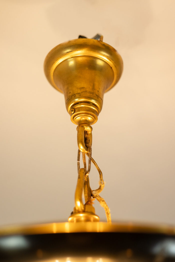 Maison Baguès. Empire style chandelier in gilded bronze. 1950s.