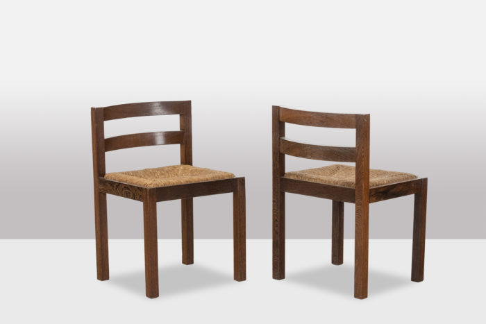 Dining room set in wengé. 1970s - 2 chairs
