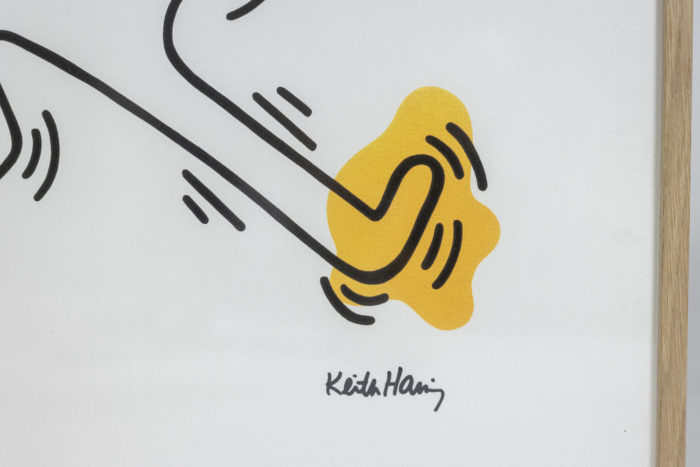 Keith Haring, Sérigraphie, années 1990 - Signature