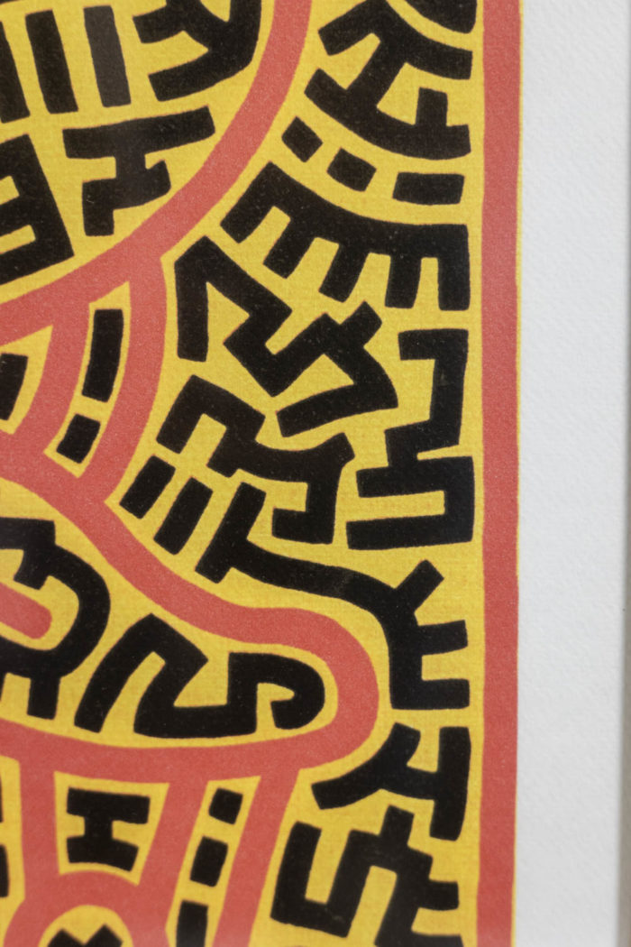 Détails 4 Sérigraphie Keith Haring