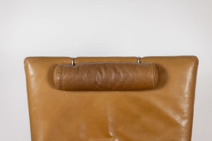 Gerard Van Den Berg. Pair of leather armchairs. 1980s.