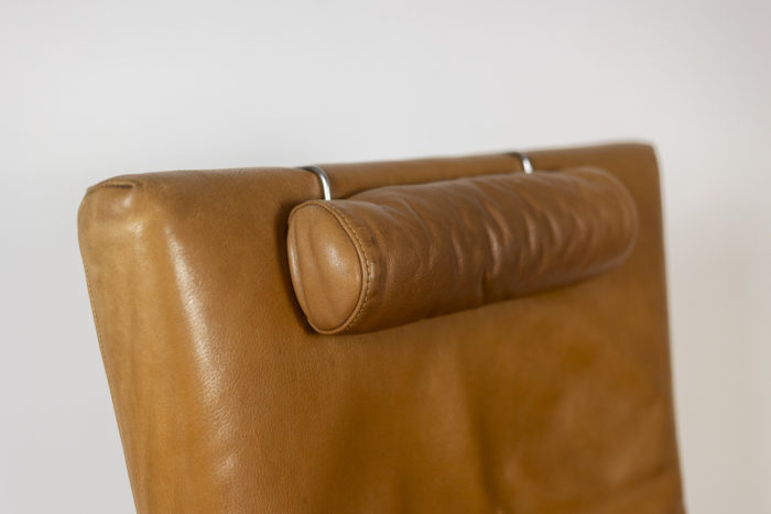 Gerard Van Den Berg. Pair of leather armchairs. 1980s.