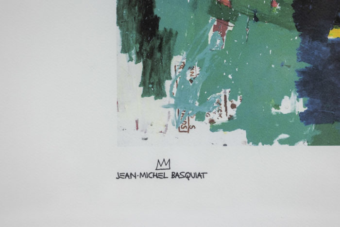 Jean-Michel Basquiat, Lithographie numérotée 75:100 - signature