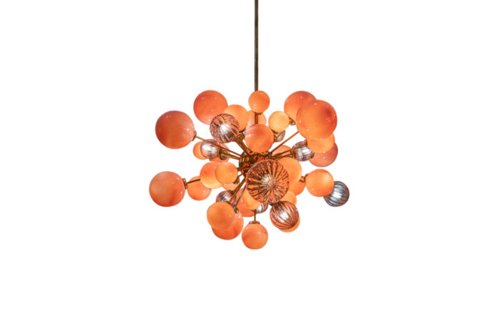 Large Sputnik style chandelier. Contemporary work. - face