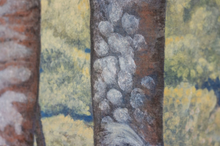 Painted canvas representing koalas. Contemporary work. - detail 3