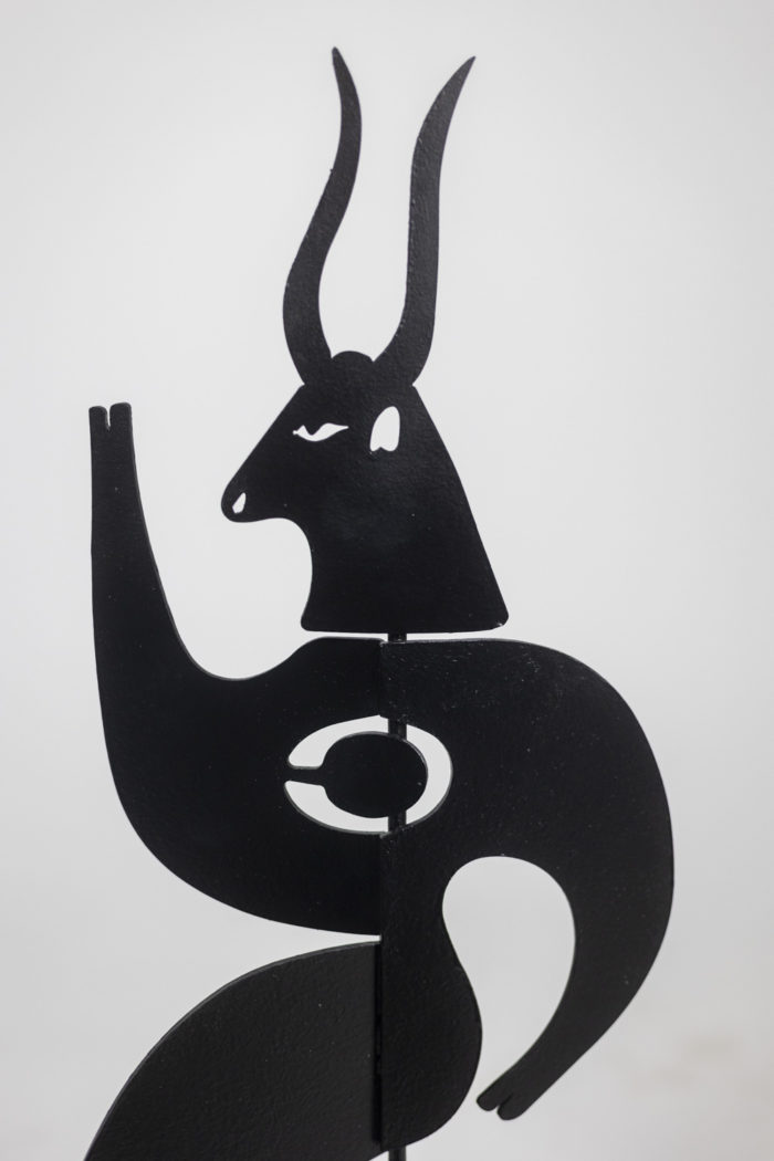 Sculpture to pose, “Taurus” model. Contemporary work. - centre