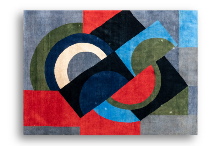 Tapis, ou tapisserie, inspiré par DELAUNAY - face