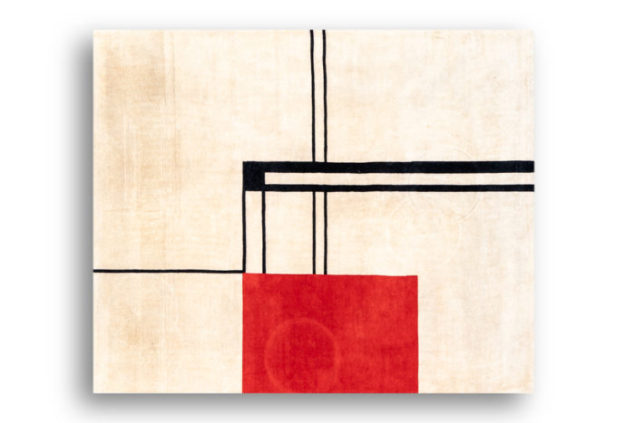 Tapis, ou tapisserie, inspiré par Eileen Gray - face