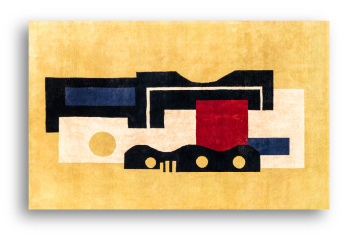 Tapis, ou tapisserie, inspiré par Fernand Léger - face