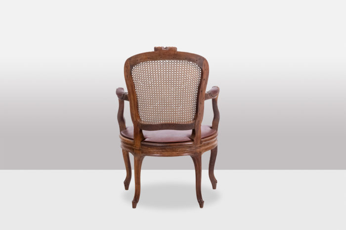 Paire de fauteuils cabriolet d'époque Louis XV - dos