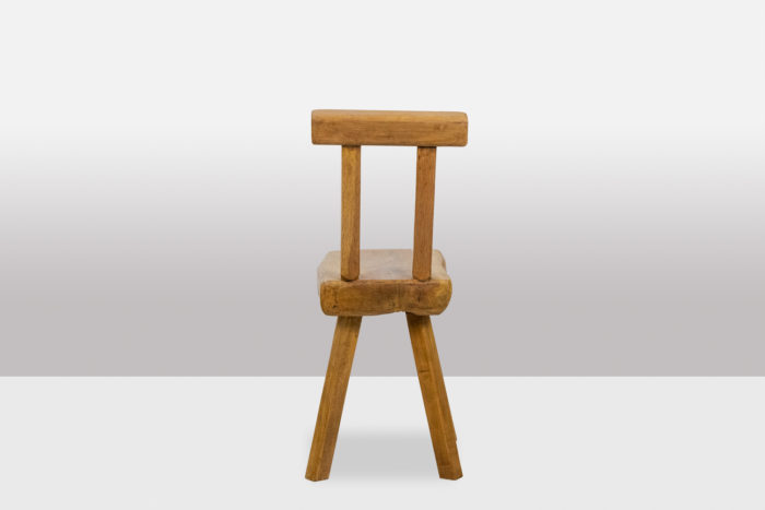 Mobichalet. Brutalist style set of 10 chairs. 1960'. - back