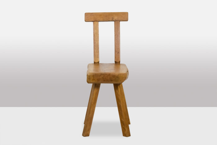 Mobichalet. Brutalist style set of 10 chairs. 1960'. - face