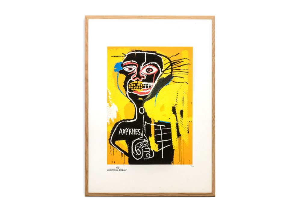 Jean-Michel Basquiat. Sérigraphie en couleurs numérotée. Années 1990.