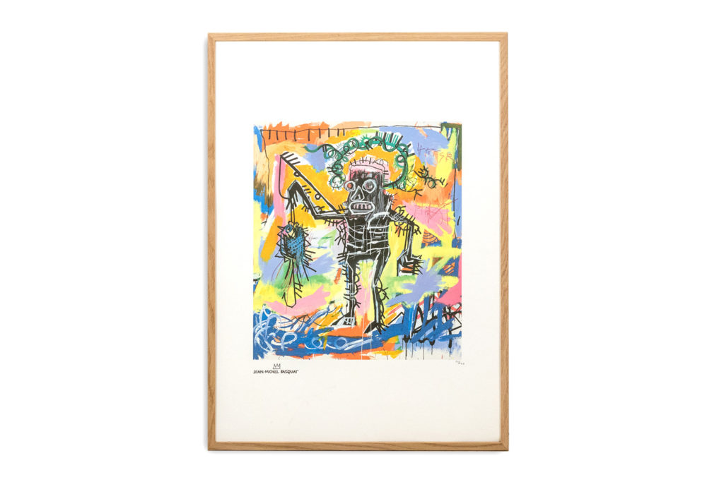 Jean-Michel Basquiat. Sérigraphie en couleurs numérotée. Années 1990.