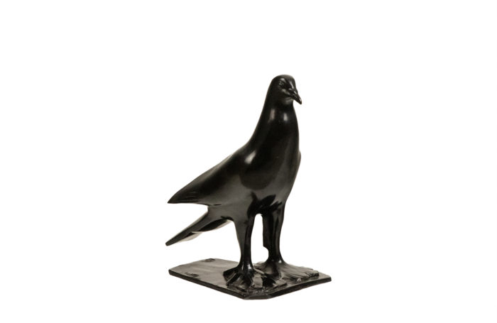 Pompon, sculpture pigeon bronze par Valsuani