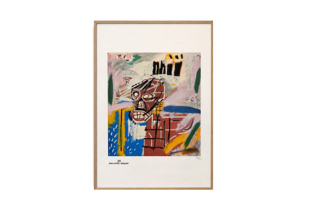 Jean-Michel Basquiat. Sérigraphie en couleurs numérotée. Années 1990.