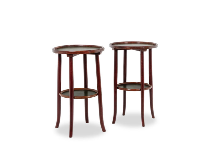 paire-guéridons-Thonet-hetre